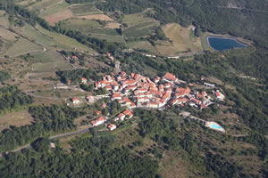 Vue aérienne du village